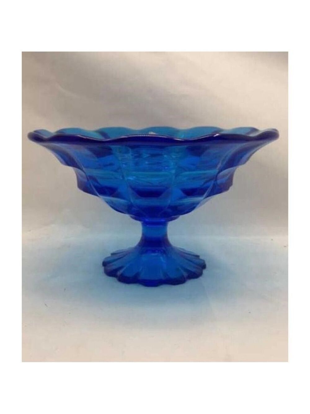 Fenton Blue Glass Bowl, Authentic